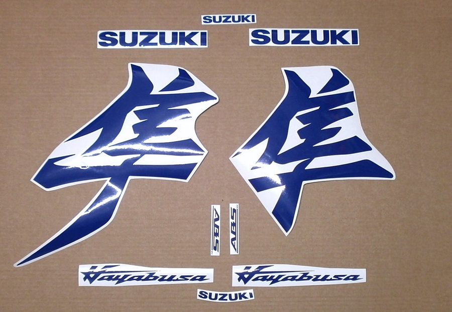 Suzuki Hayabusa 2021 custom blue decals set