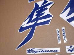 Blue decals for Suzuki Hayabusa 2021 onwards