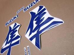 Suzuki Hayabusa 2021 custom blue sticker set
