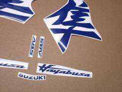 Suzuki Hayabusa 2021 custom blue graphics set