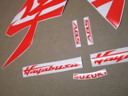 Suzuki hayabusa 2021 neon red kanji logo stickers