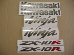 Kawasaki ZX 10R 2005 Ninja silver decals