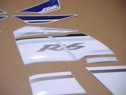 Yamaha R6 2014 oem white pattern sticker kit