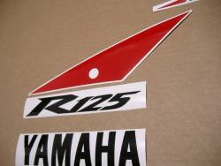 Yamaha R125 2010 oem pattern replacement stickers