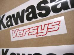 Decals (white pattern) for Kawasaki Versys 2013