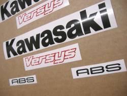 Stickers (white pattern) for Kawasaki Versys 2013