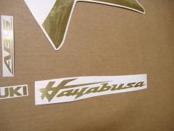 Suzuki hayabusa 2021 m1 lined inox gold stickers set