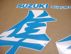 Suzuki hayabusa 2021 gen.3 sky blue kanji sticker set