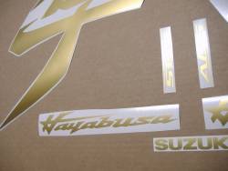Suzuki hayabusa 2021 gen.3 golden kanji graphics set