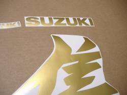Suzuki hayabusa 2021 gen.3 golden kanji stickers set