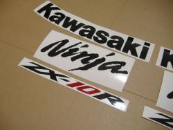 Kawasaki ZX 10R 2008 orange complete sticker set