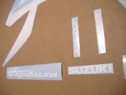 White stickers for Suzuki hayabusa 2021-onwards m1