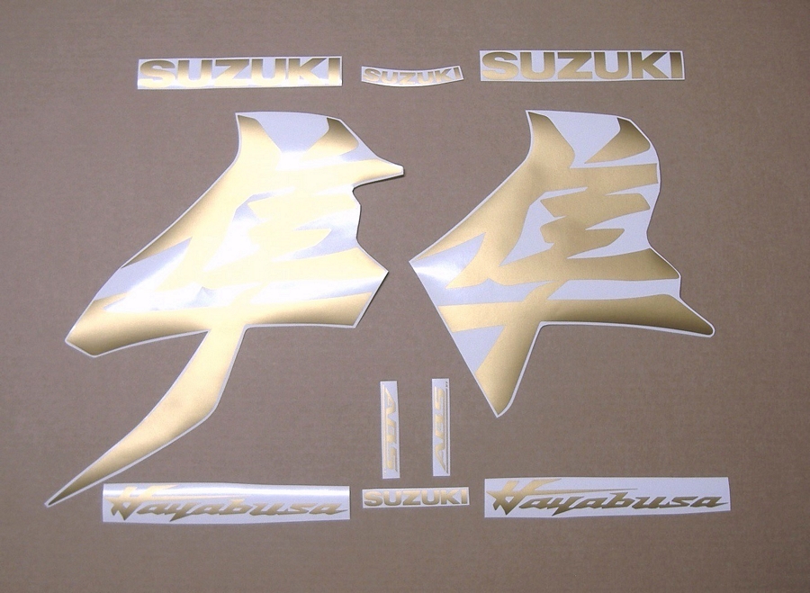 Matte gold sticker set for Suzuki Hayabusa 2021 mk3