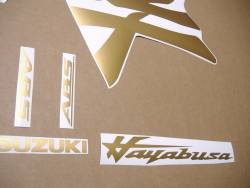 Satin gold graphics set for Suzuki Hayabusa 2021 mk3