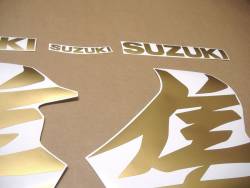 Matte gold decal set for Suzuki Hayabusa 2021 mk3