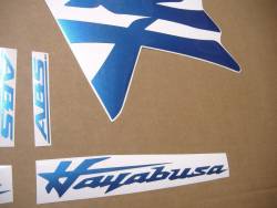 Metallic blue stickers for Suzuki hayabusa 2021-onwards