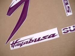 Purple kanji emblems for Suzuki hayabusa 2021-onwards
