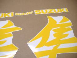 Yellow decals for Suzuki hayabusa 2021-onwards