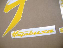 Yellow kanji emblems for Suzuki hayabusa 2021-onwards