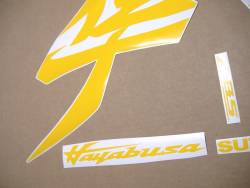 Yellow graphics for Suzuki hayabusa 2021-onwards