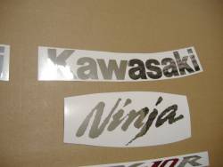 Kawasaki ZX-10R 2008 Ninja black stickers set