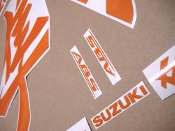 Suzuki hayabusa 2021 mk3 light reflective orange logo emblems