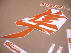 Suzuki hayabusa 2021 mk3 light reflective orange graphics