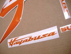 Reflective orange decals for Suzuki hayabusa 2021 3rd gen