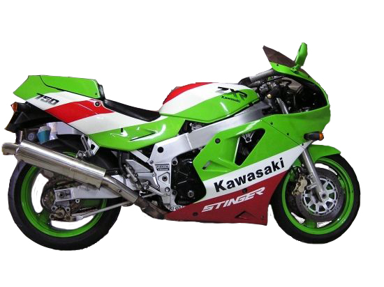 Stickers for Kawasaki ZXR 750 1990 Stinger green/red