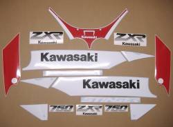 Kawasaki ZXR 750 1990 Stinger complete stickers kit