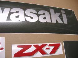 Kawasaki ZX-7 1990 black reproduction graphics