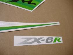 Stickers for Kawasaki zx-6r 2010 green version