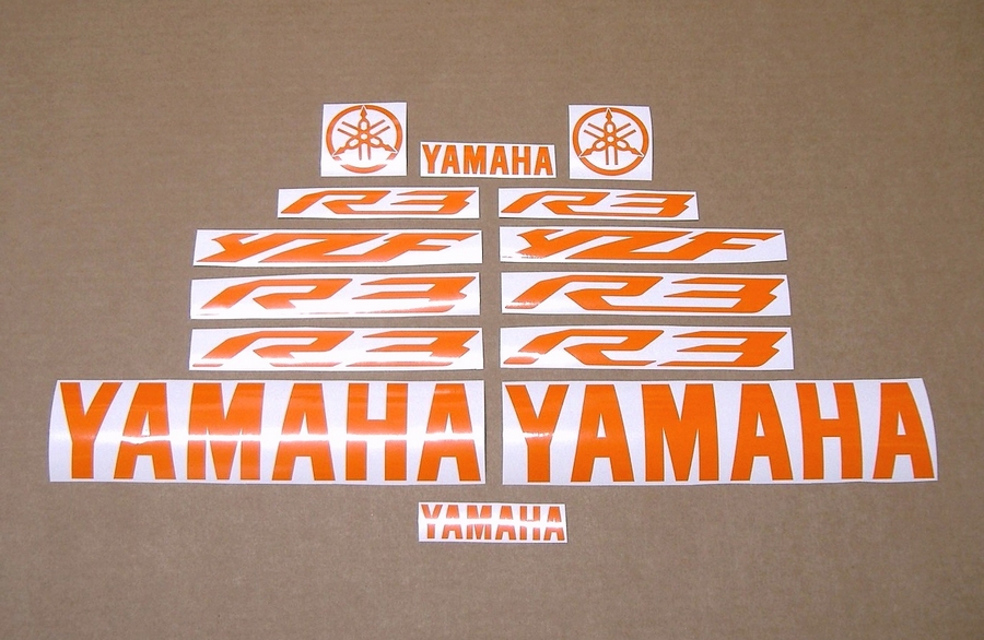 Orange decals for yamaha yzf r3 300 