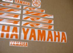 Orange graphics for yamaha yzf r3 300 