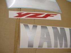 Yamaha YZF-R6 2003 RJ05 silver stickers set