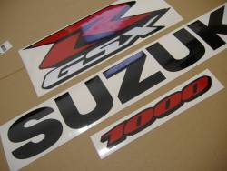 Suzuki GSXR 1000 K8 black full decals kit