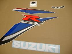 Suzuki 600 2009 white complete sticker kit
