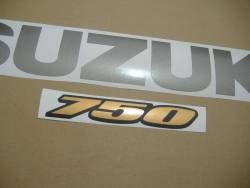 Suzuki GSX-R 750 K9 black logo graphics