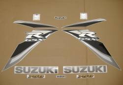 Suzuki GSXR 750 K9 black gold stickers kit