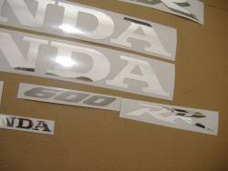 Honda CBR 600RR 2007 black adhesives set