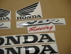 Honda 600RR 2008 silver full decals kit