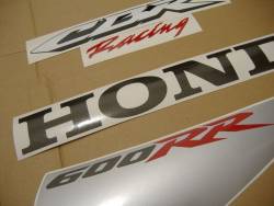 Honda CBR 600RR 2007 white stickers kit