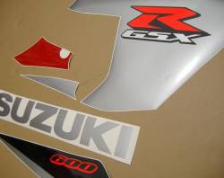 Suzuki 600 2005 red complete sticker kit
