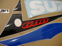 Suzuki GSXR 600 K3 white stickers