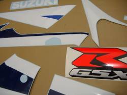 Suzuki GSX-R 600 K3 white stickers set