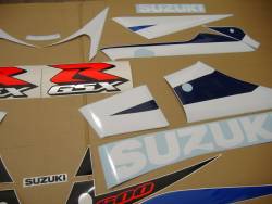 Suzuki GSXR 600 2003 white labels graphics set