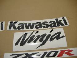 Kawasaki ZX10R 2006 Ninja green stickers