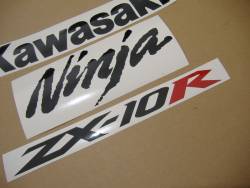 Kawasaki ZX-10R 2006 Ninja green adhesives set