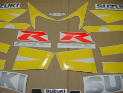 Suzuki GSX-R 600 K3 yellow stickers set
