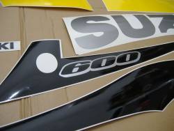 Suzuki GSXR 600 2003 yellow black decals